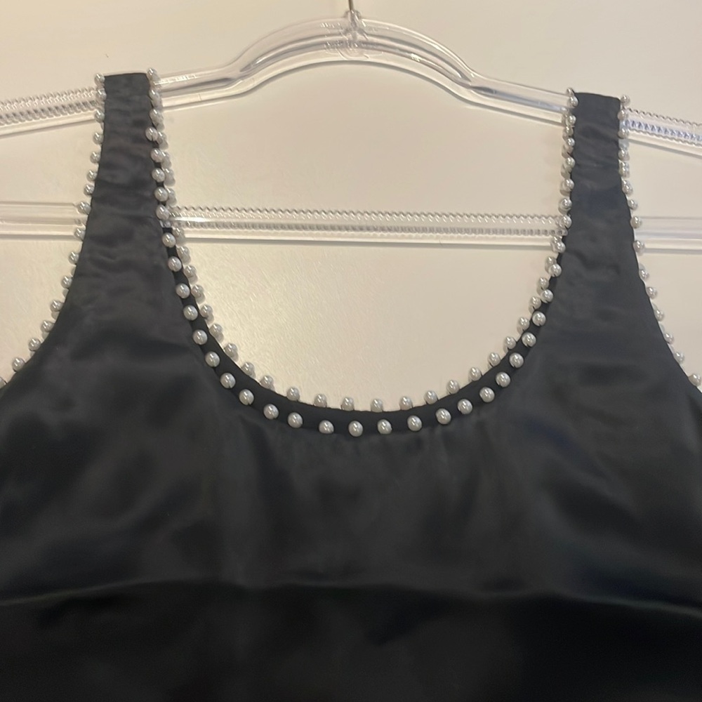 Cami NYC (Lori) black faux pearl camisole- size xs